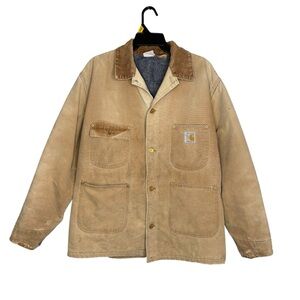 Carhartt vintage chore coat centennial anniversary barn jacket Corduroy Collar